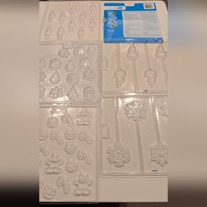 Clear Plastic Holiday Chocolate Molds